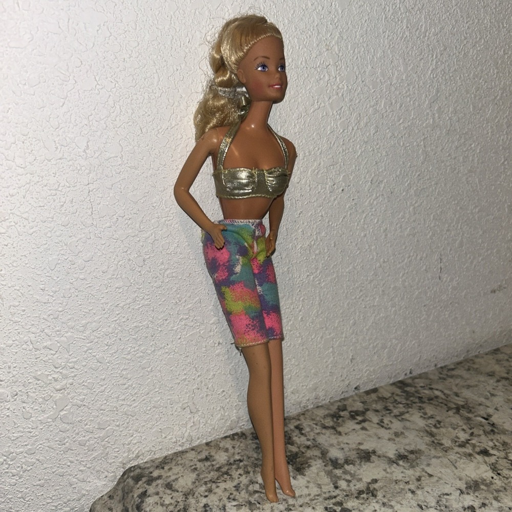 Vintage‎ Barbie Mattel 1965 Sun Sensations Bikini Top W Sharin Sisters Pants A2